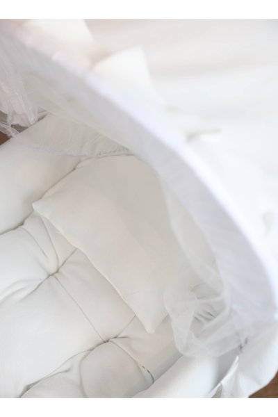 سرير موسى قطن فان مومنت، 76×42×76 سم، حامل هزاز - ابيض product image 2