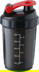 قارورة بروتين رياضي 3×1 بلاستيك سيفسو، 500 مل - اسود احمر product image 3