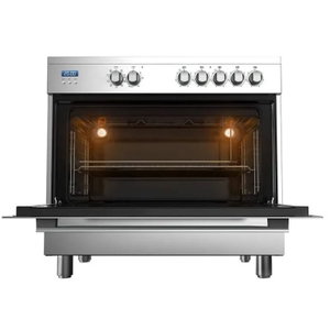 فرن كهربائي سيراميك ميديا، 60×90 سم، 1500 واط، 109 لتر، 5 شعلات، شاشة LED، VSVC96048 - فضي product image 2