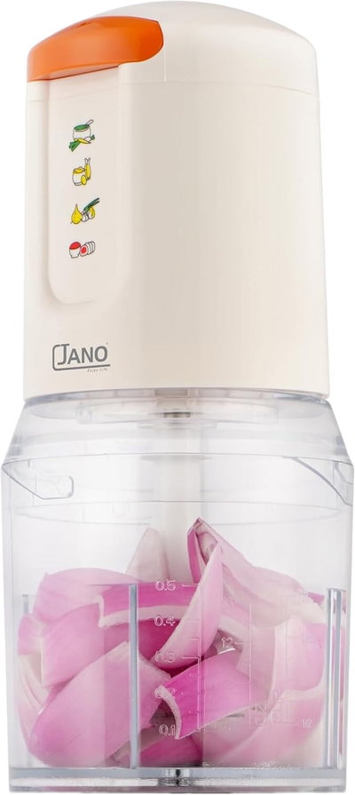 Jano JN02404 Food Chopper, 300W, 0.5L, 2 Stainless Steel Blades - White product image 3
