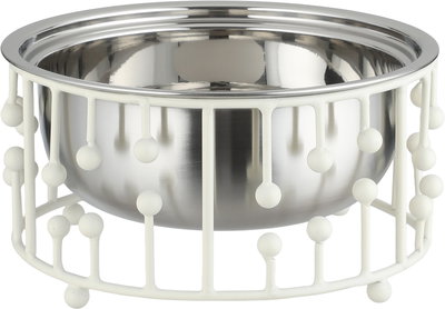 تمرية بغطاء ستانلس استيل السيف غاليري، 17x17x13.5 سم، قاعدة - أبيض فضي product image 2