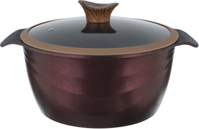 طقم قدور جرانيت تيتانيوم نيوكلاين، 10 قطع، غطاء زجاج - احمر غامق product image 10