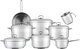 Mr. Cook Stainless Steel Cookware Set, 14 Pieces - Silver product image 2