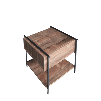 كومدينه خشب ام دي اف، 50×50×47.8 سم، 1 درج و رف - بني product image 3