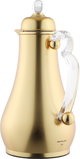 Al Saif Gallery Asalah Thermos Set, 2 pieces, 1/1 liter, glass interior, transparent handle, push-button - gold product image 8