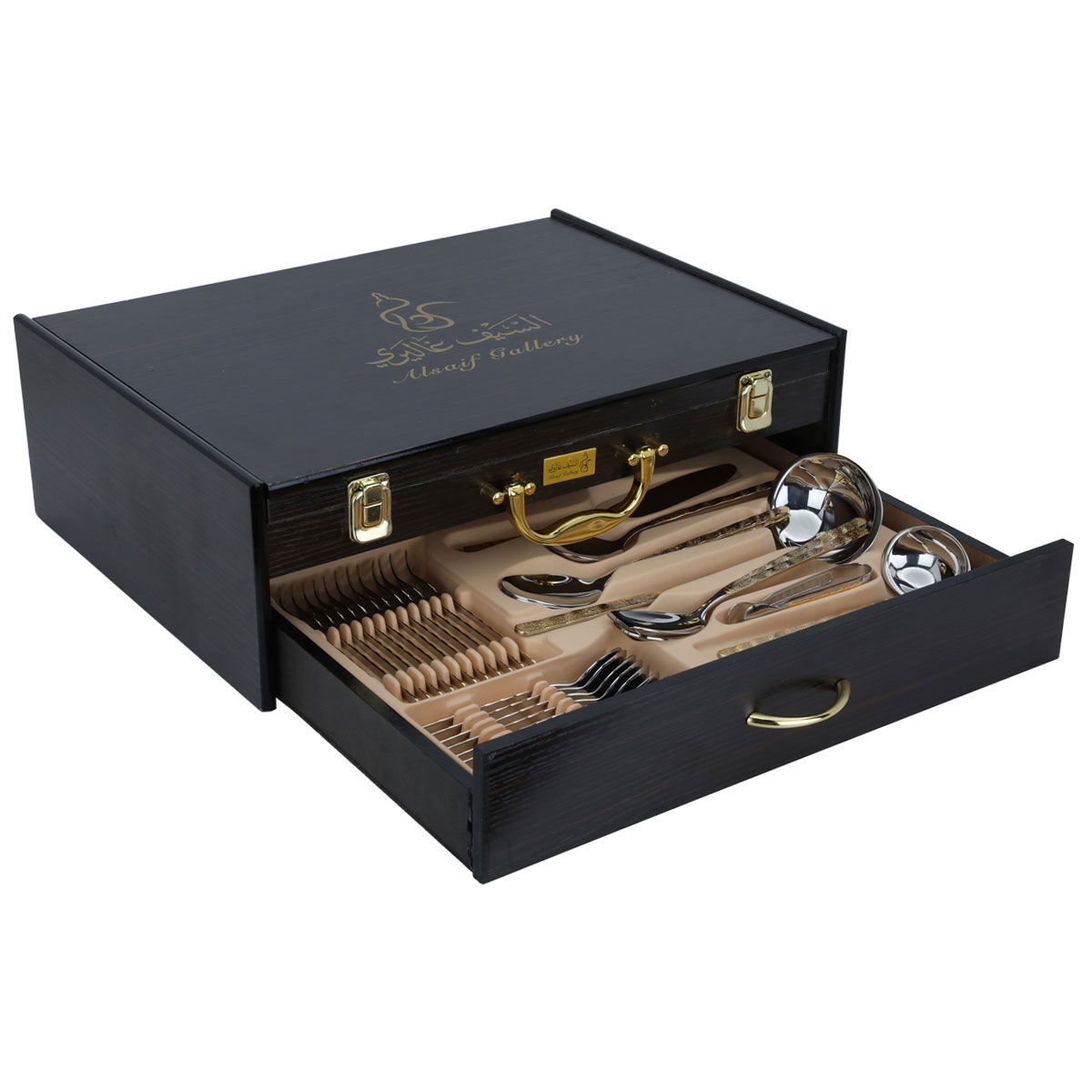 طقم ملاعق استيل السيف غاليري، 72 قطعة - فضي product image 2