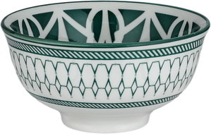 طقم تقديم سفرة بورسلان السيف غاليري، 16 قطعة، نقوش هندسية - أبيض اخضر product image 2