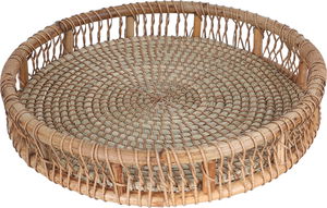 سلة تقديم خوص السيف غاليري، 45 سم، دائري - بيج product image