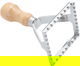 Steel Dough Cutter With Wooden Handle, Al Saif Gallery, 7 X 7 X 11 Cm - Silver product image 2
