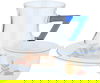 طقم تقديم شاي وقهوة زجاج وبورسلان السيف غاليري، 18 قطعة، يد زرقاء - شفاف أبيض product image 2