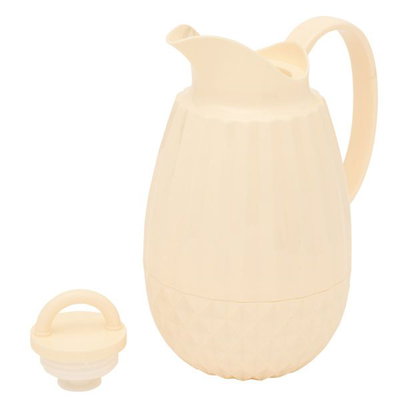 Al Saif Gallery Timeless Diamond thermos, 1 liter, thermal glass inner container, plastic outer shell - beige product image 3