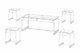 طقم طاولات اكريلك، 5 قطع - شفاف product image 2