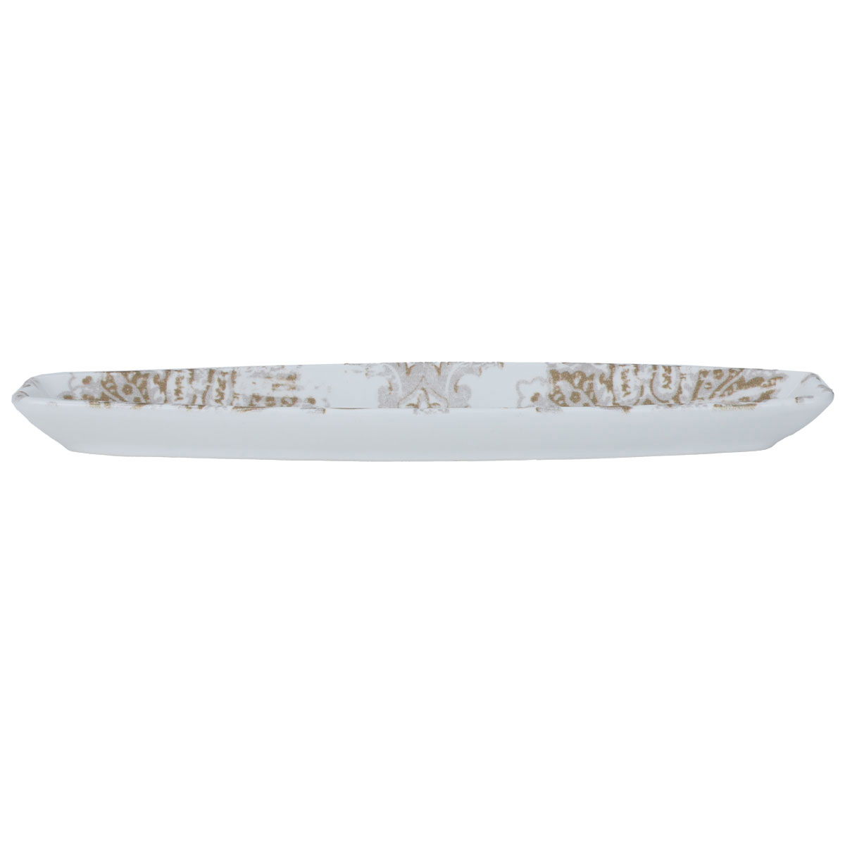 Al Saif Gallery Porcelain Serving Plate, 31.5X7X2.7 Cm - White Golden product image