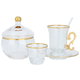 طقم بيالات شاهي وقهوة زجاج السيف غاليري، 50 قطعة - شفاف product image 1