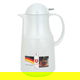 Rhinestone thermos, 1 liter, thermal glass inner container, plastic outer shell - white product image 1