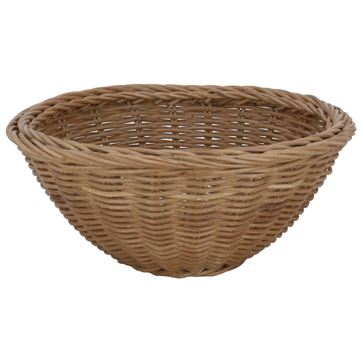 Al Saif Gallery Round Wicker Serving Basket, 24 X 24 X 10 Cm - Beige product image 1