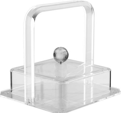 علبة تقديم أكريليك السيف غاليري، 17×17×7 سم - شفاف product image 2