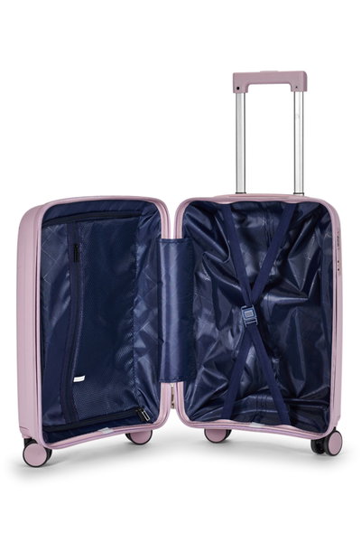 طقم شنط سفر بولي بروبيلين ليمرا، 3 مقاسات، 4 عجلات، بزاوية 360 درجة، LMA-PP509 - بنفسجي product image 6