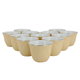 Al Saif Gallery ceramic Arabic coffee cups set, 12 pieces - golden yellow product image 1