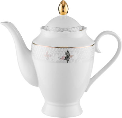 طقم سفرة فلورا بورسلان السيف غاليري، 65 قطعة - أبيض product image 2