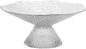 Al Saif Gallery serving stand Glass dessert with base, 30 x 30 x 12 cm - transparent product image