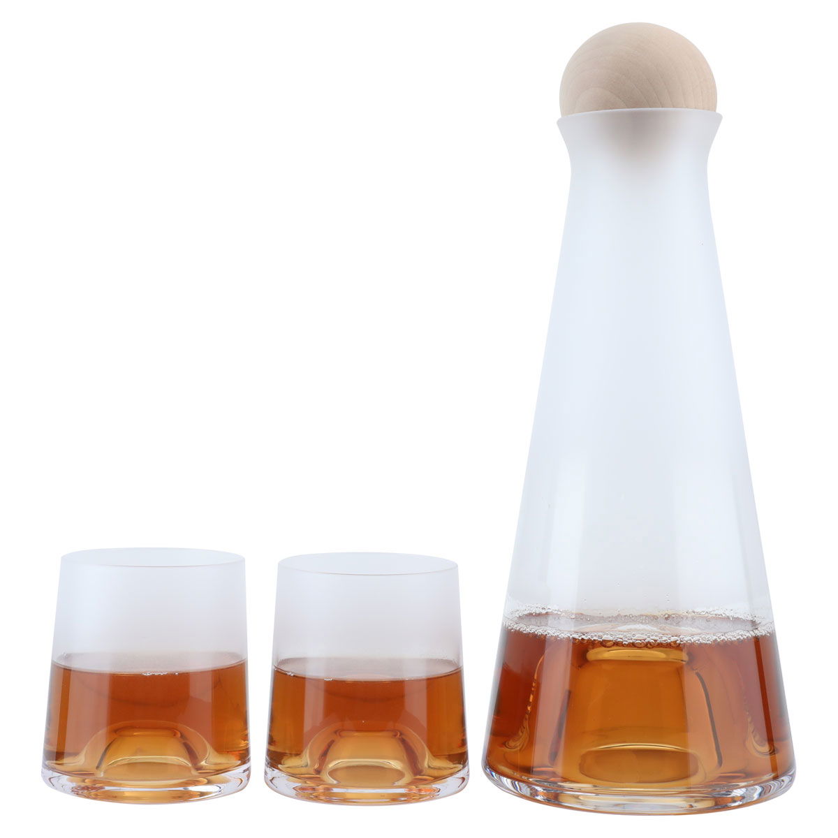 Alsaif Gallery Glass Geek Set, 1100 ml, 2 cups, lid - white product image 1