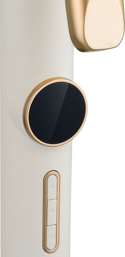 جهاز تجعيد فير للشعر إديسون، 95 واط، 9.7x34.2x4.2 سم، 5 مستويات للحرارة، شاشة LED، مرفق حقيبة، KF-H3 - كريمي ذهبي product image 3