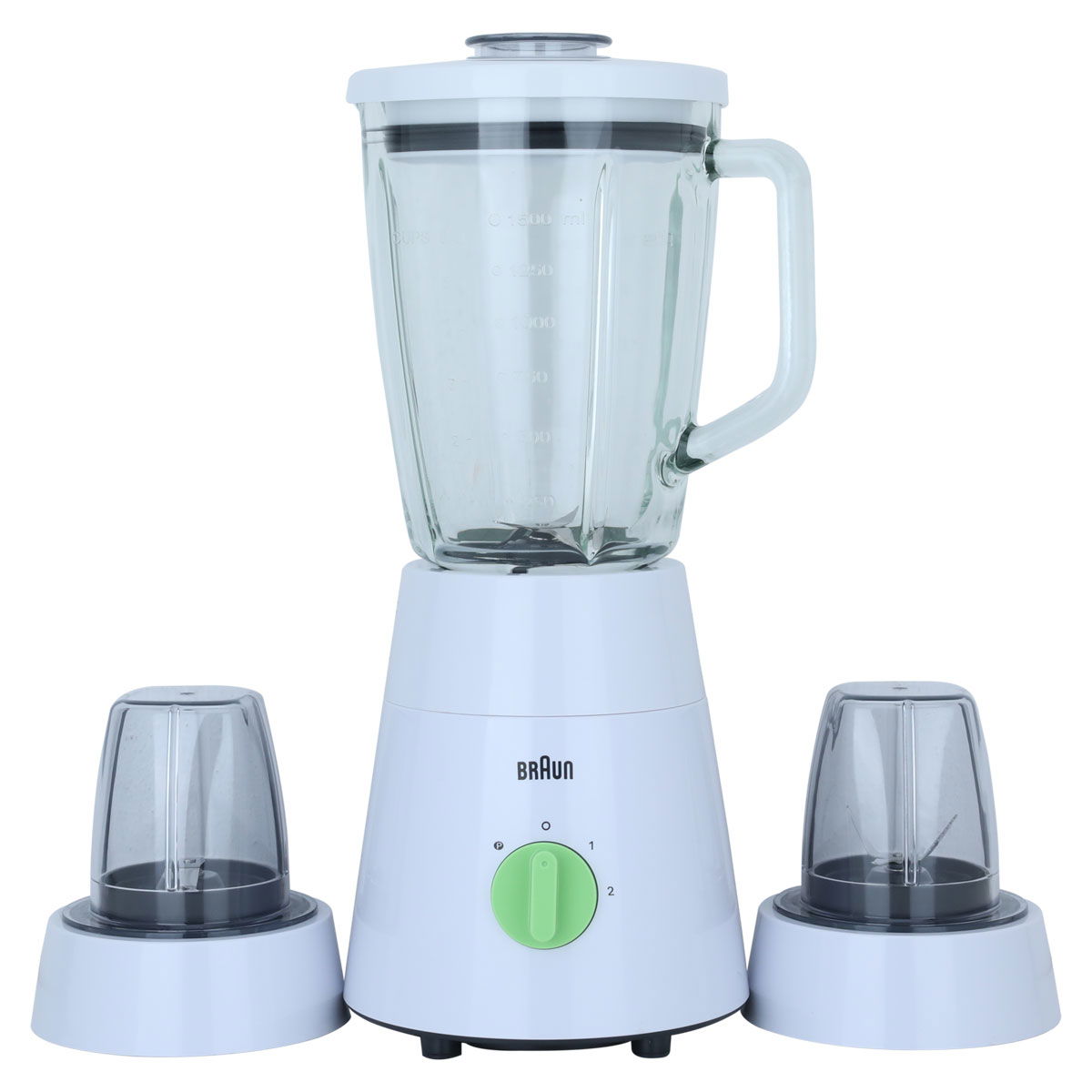 خلاط براون، 1.75 لتر، 500 واط، وعاء زجاجي - أبيض product image 1