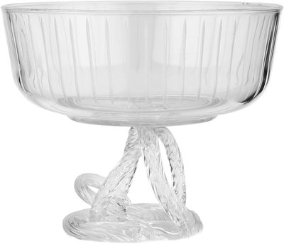 وعاء تقديم زجاج السيف غاليري، 14.5x14.5x14 سم، قاعدة، دائري - شفاف product image 3