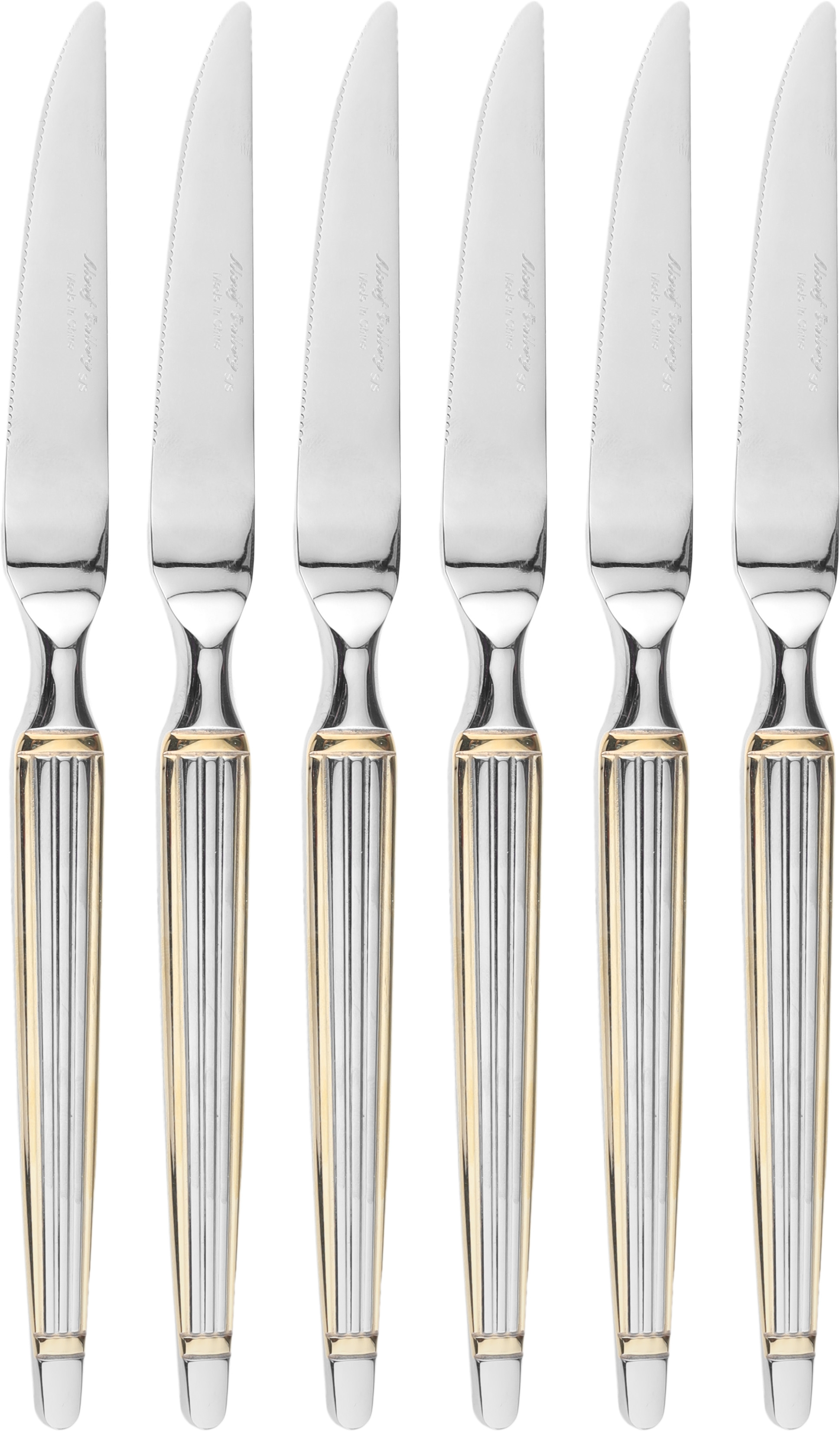 Al Saif Gallery Steel Knife Set, 6 Pieces - Silver product image