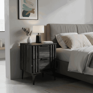 كومدينه خشب ام دي اف، 50×50×47.11 سم، 2 درج - اسود product image 2