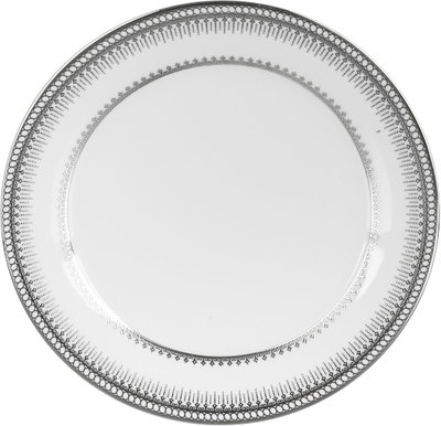 Ridge Porcelain Dinnerware Set, 122 Pieces - White Silver product image 5