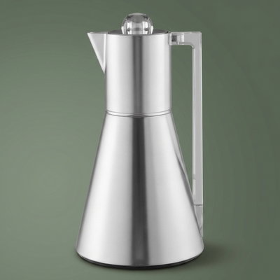 Everest Lina Thermos, 1 liter, inner material: heat-resistant glass, pressure, Clearhandle - silver product image 1