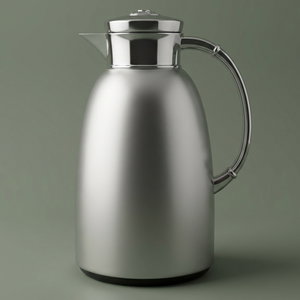 Al Saif Gallery Yatooq thermos, 1.3 liters, thermal glass inner container, steel outer shell - silver product image