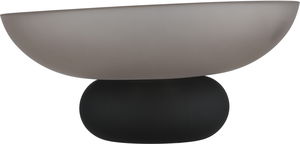 Al Saif Gallery Glass Dessert Plate, 16X16X8 Cm, Black Base - Black Gray product image 2