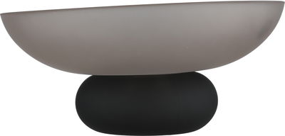 صحن حلا زجاج السيف غاليري، 16x16x8 سم - رمادي اسود product image 2