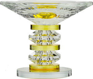 Al Saif Gallery Glass Serving Stand, Base, 15X15X12 Cm - Clear Yellow product image 2