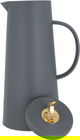 Al Saif Gallery Royal 8 thermos crescent lid, 1 liter, glass inner container, plastic outer shell - dark gray product image 4