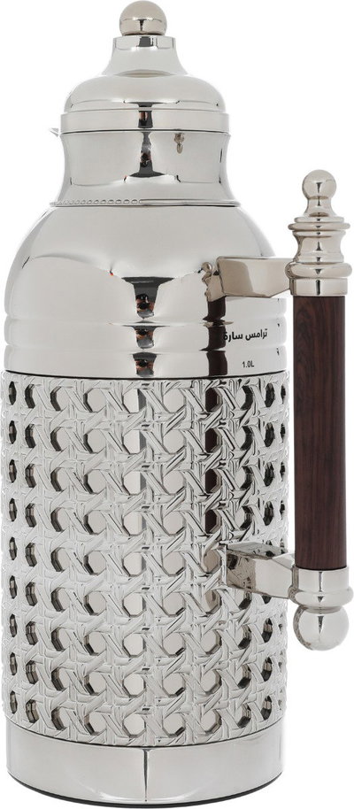 Al Saif Gallery Sarah thermos set, 1 liter, thermal glass inner container, steel outer shell - silver product image 9