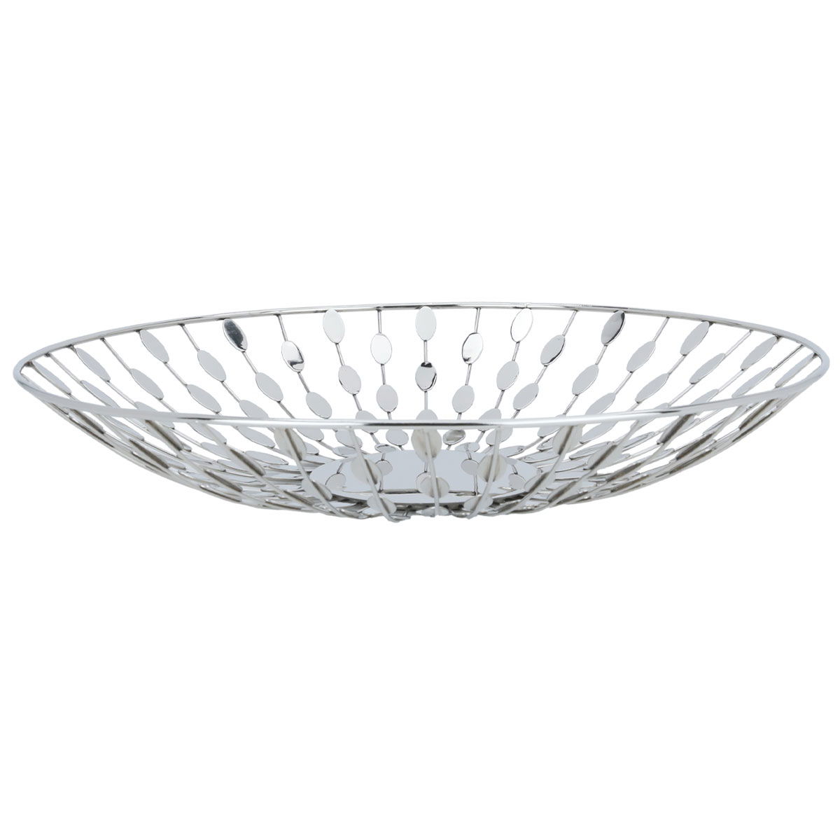 Al Saif Gallery steel dessert plate, 39x39x6.5 cm, round - silver product image 2