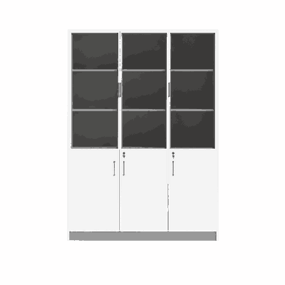 دولاب ملفات خشب، 200×120×40 سم - ابيض رمادي product image 3