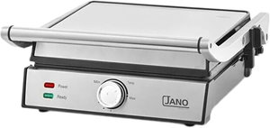 صانعة سندوتش وشواية جانو، 2000 واط، يد ستانلس ستيل، JN05313 - فضي اسود product image