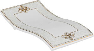 طقم تقديم سفرة بورسلان السيف غاليري، 86 قطعة - أبيض ذهبي product image 2