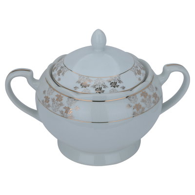 طقم سفرة بورسلان السيف غاليري، منقوش، 65 قطعة - أبيض product image 9