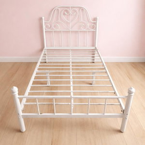 سرير هيكل حديد، 190×70×86 سم - أبيض product image