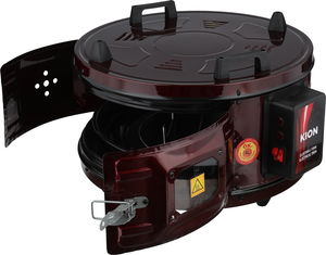 فرن دائري كهربائي كيون، 1200 واط، 32 لتر، 44 سم، KRO/2001 - عنابي product image 2