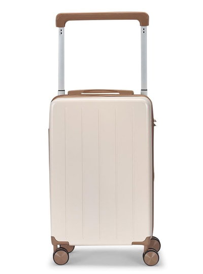 طقم شنط سفر بولي كربونات ليمرا، 3 مقاسات، 4 عجلات، OT-9017 - بيج ذهبي product image 5