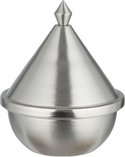 طقم ضيافة ستانلس ستيل السيف غاليري، تمرية، ستاند فناجين ودلة قهوة بقاعدة - فضي product image 9