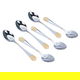 طقم ملاعق شاي استيل السيف غاليري، 6 قطع - فضي ذهبي product image 1