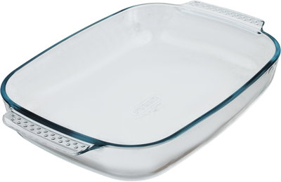 Pyrex glass oven tray, 3.1 liters, 39x25x7 cm, oval - transparent product image 3